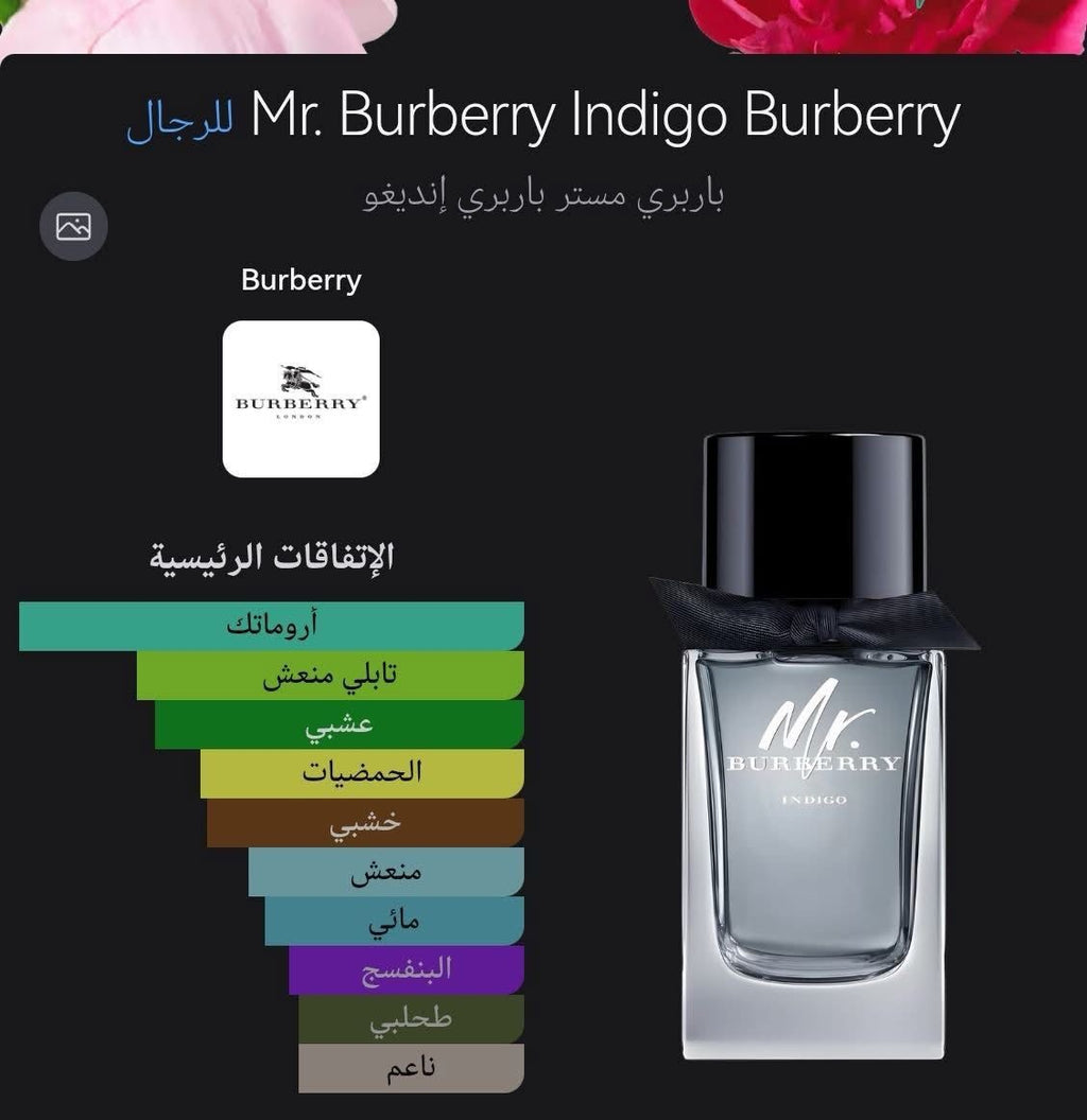 Mr. Burberry Indigo by Burberry for Men – 100% Original Unboxed